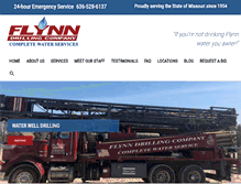 Tablet Screenshot of flynndrilling.com